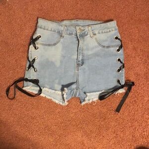 Shein Side Tie-up Shorts